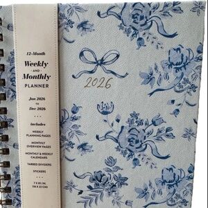 2026 Planners, Eccolo Spiral Agenda Planner, Weekly & Monthly Pages, 12 Months